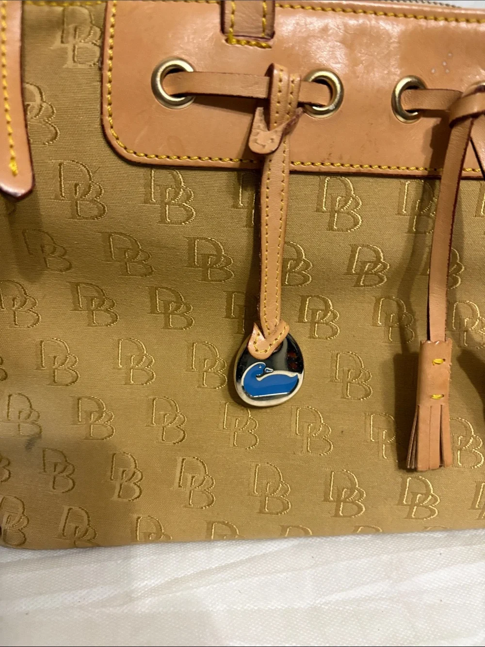 Dooney & Bourke Signature Tassel Tote Bag